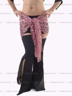 Belly Dance Dancer Sequin Hip Scarf Belt Costume Wrap  