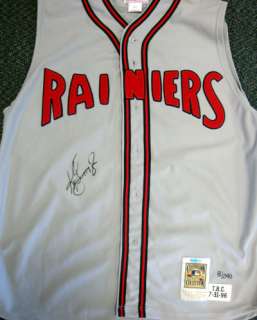 Ken Griffey, Jr. Autographed Mitchell & Ness Rainers TBC Jersey Vest 