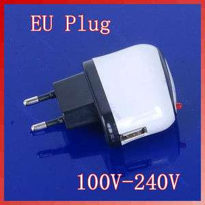 New EU Plug USB Travel Home Wall AC Charger Adapter For iPod iPhone 4G 