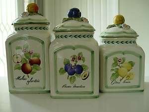 Villeroy & Boch French Country 3 Pcs Canister Set (NEW)  