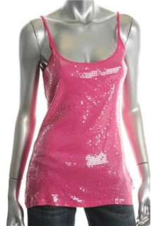 MICHAEL Michael Kors NEW Pink Sequin Tank Top Misses XL  