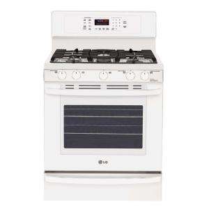   30 in. Self Cleaning Freestanding Gas Convection Range in White