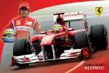 Formel 1   Poster   Ferrari F1   Alonso + Ü Poster