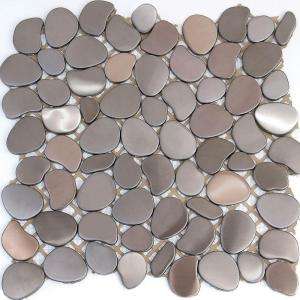   Astro 11 in. x 11 in. Accent Metal Mosaic Wall Tile (8.4 sq. ft./Case