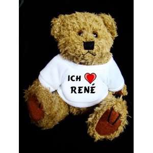 Teddy Bear mit Ich liebe René t shirt: .de: Spielzeug