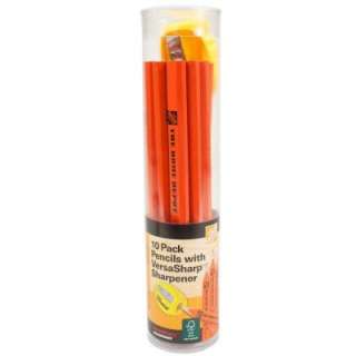 Carpenter Pencils (10 Pack) with Sharpener