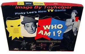 PINKY LEES WHO AM I TV BOARD GAME NBC 1954 ED U CARDS  