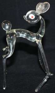 Vintage Murano Glass Deer Looking Back RARE Collectable  