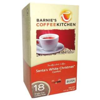 Barnies Decaf Santas White Christmas Coffee Pods, 18 Count 58004 at 