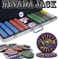 500 ct Nevada Jack Ceramic Poker Chips Set 10 Grams  