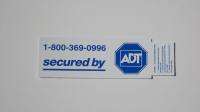 10 AUTHENTIC ADT HOME SECURITY ALARM WINDOW DOUBLE SIDED DECALS 