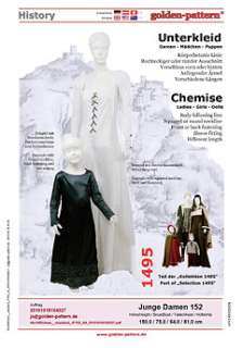   Chemise golden pattern Middle Ages Historical Sewing Pattern