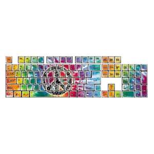 FunkeyBoards Peace Sign Keyboard sticker   Multi Color  