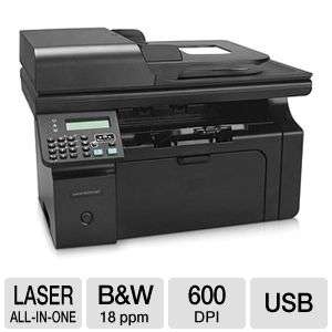 HP CE841AR#BGJ LaserJet Pro M1212nf Network/Fax Printer   Refurbished 
