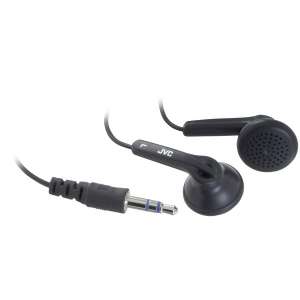 JVC HA F10C Black Earbud Headphone With Hard case 