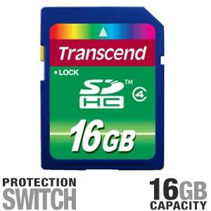 Transcend TS16GSDHC4 SDHC Flash Card   16GB, Class 4  