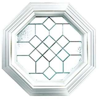 23.25 in. x 23.25 in. Satin Nickel Caming Decorative Glass Driftwood 