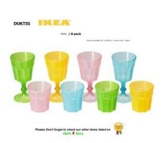 IKEA Duktig 8pc Kids Cup Dishes Play Set Brand New  