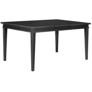   Larsson Carbon Black 58 In. W x 30 In. H Dining Table with One Leaf