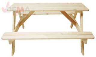 Kindersitzgruppe Picknick Holztisch Tisch Bank 41006  