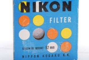 NIKON L1A FILTER SCREW IN MOUNT 52MM CLASSIC BLACK NEW  