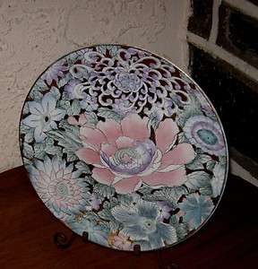 CHINESE CHARGER COLORFUL LARGE WELL MADE DISH   