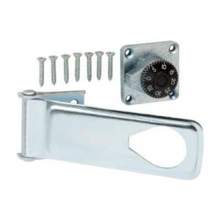   in. Zinc Plated Combination Lock Safety Hasp 15311 