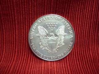   1996 SILVER AMERICAN EAGLE KEY DATE COIN DOUBLE DIE REVERSE!!  