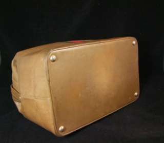   Vintage ALL Leather British Tan Train Bag Speedy Doctor Boston Bag