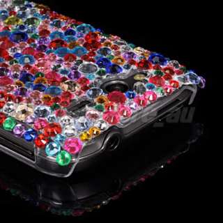 Bling Strass Hard Tasche Schale Cover HÜLLE Case für HTC WILDFIRE S 