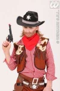 Kinder Sheriff Cowboy Hut schwarz Fasching Karneval  