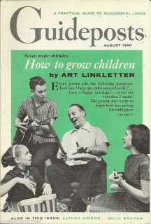 1960 GUIDEPOSTS Magazine Art Linkletter Althea Gibson  