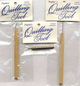 Paplin Quilling Tools 3 Styles Slotted or Needle Type  