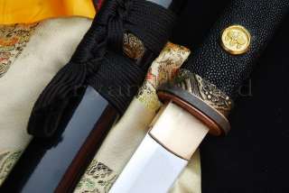 JAPANESE SAMURAI SWORD TANTO Ray Skin Handle #1605  