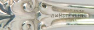 Antique Sterling Silver Woods & Hughes WHS5 Flatware 24 Piece Set 1864 
