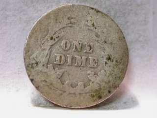 1903 S AG SILVER BARBER DIME ID#X208  