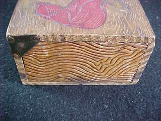 Antique Flemish? Art Nouveau Cedarwood Wood Box  