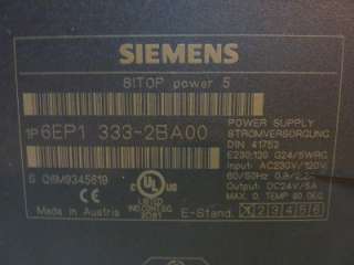 Siemens Sitop Power Supply 6EP1 333 2BA00 #24376  