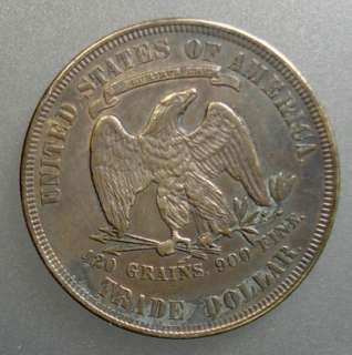 1877 TRADE DOLLAR, AU  