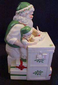 Lenox Santas Holiday Toy Shop Cookie Jar  