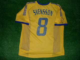 Sweden SVENSSON MATCH WORN SHIRT WC 2002  
