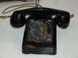 Vintage Childrens Toy Telephone Set,Cloth Wires,Bat Op  