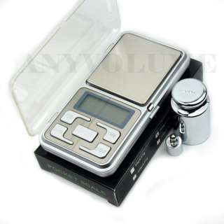 Digital Pocket Scale 0.01 200g with 2 standard weights  