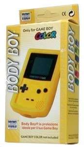 GameBoy Color   Konsole #Gelb  + Body Boy + Radio + Car Adapter + Game 