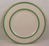 Lenox China USA Dinner Plate~Green & Gold # 1830/K395G~Blue Mark 