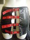 THE FEDERATION RUBBER LATEX BUCKLE SPANKING SKIRT NEW