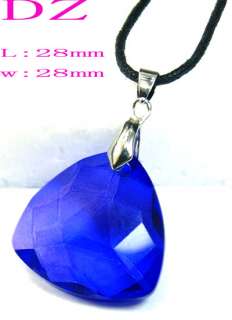 C8322 deep Blue unusual Faceted Spark Crystal Pendant  