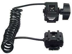 Dual Hot Shoe Cord for CANON 40D 5D 30D + Wireless  