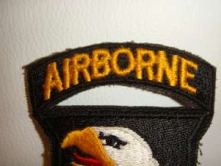 US ARMY ORIGINAL POST WWII 101st AIRBORNE SCREAMING EAGLE & TAB 
