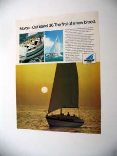 Morgan Out Island 36 Yacht sailboat boat 1972 print Ad  